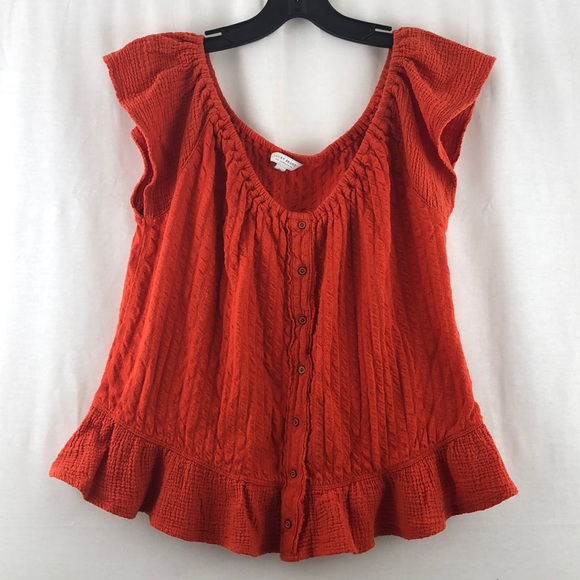 Lucky Brand Tops - Lucky Brand Orange Knit Top